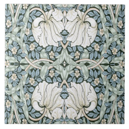 William Morris Pimpernel Azul Padrão Intricado