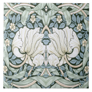 William Morris Pimpernel Azul Padrão Intricado
