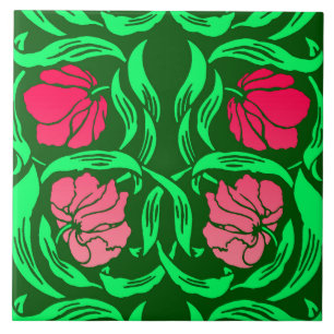 William Morris Pimpernel, Coral Pink e Green