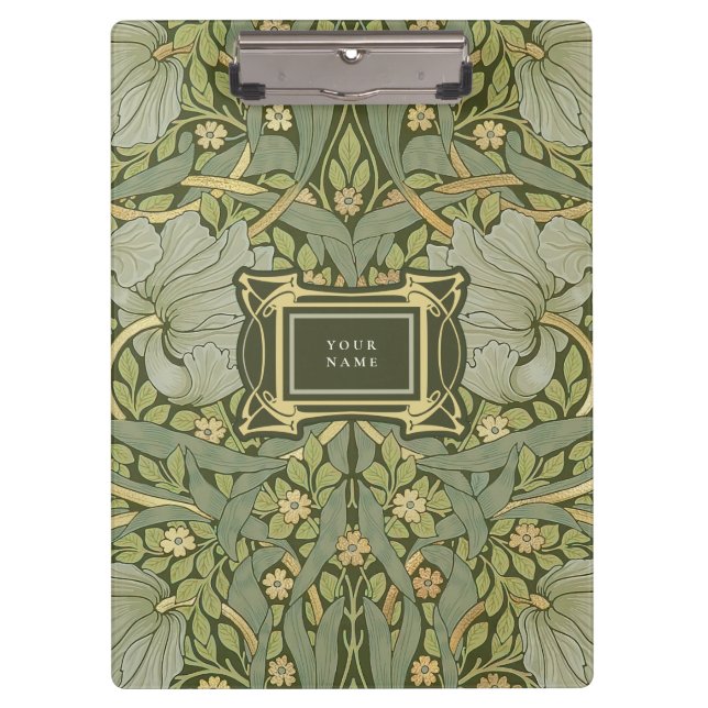 William Morris Pimpernel Padrão Vintage Prancheta (Frente)