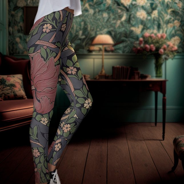 William Morris Pimpernel Vintage Leggings (Criador carregado)
