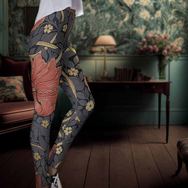 William Morris Pimpernel Vintage Leggings (Criador carregado)