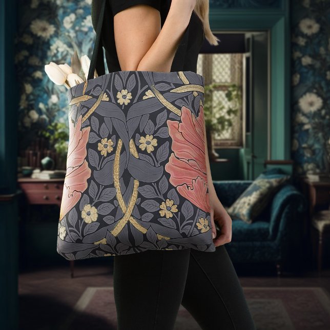 William Morris Pimpernel Vintage Pattern Tote Bag (Criador carregado)