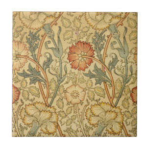 William Morris Pink Rose Flower Wallpaper Padrão