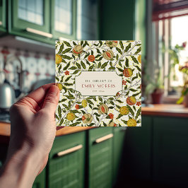 William Morris Pomegranate Lemons Padrão Vintage