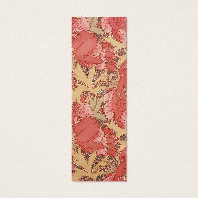 William Morris Poppies Floral Art Nouveau Pattern (Frente)