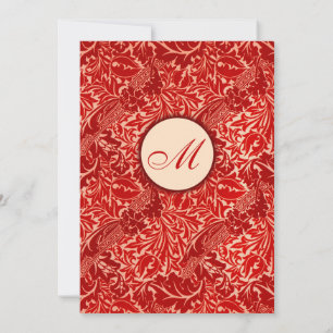 William Morris Red Deixa Convite Para Casamento