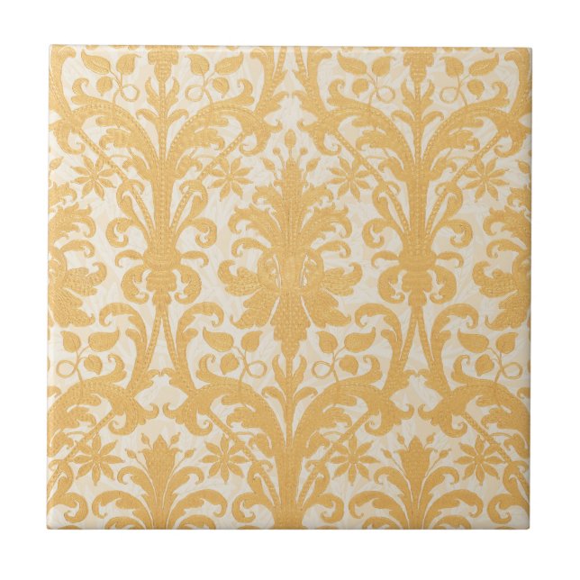 William Morris Salgueiro & Dourado Damasko Luxo (Frente)