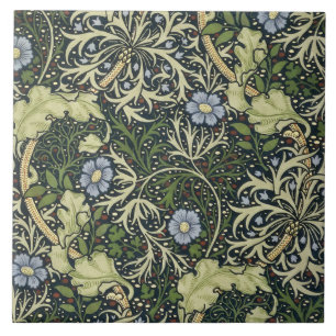 William Morris Seaweed Pattern Floral Vintage Art