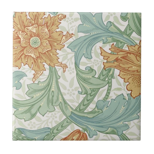 William Morris Solteiro Stem Floral Patterno (Frente)