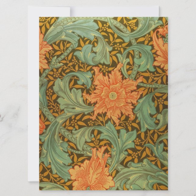 William Morris Solteiro Stem Pattern Art Nouveau (Frente)