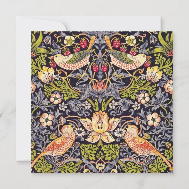 William Morris Strawberry Thef Floral Art Nouveau (Frente)