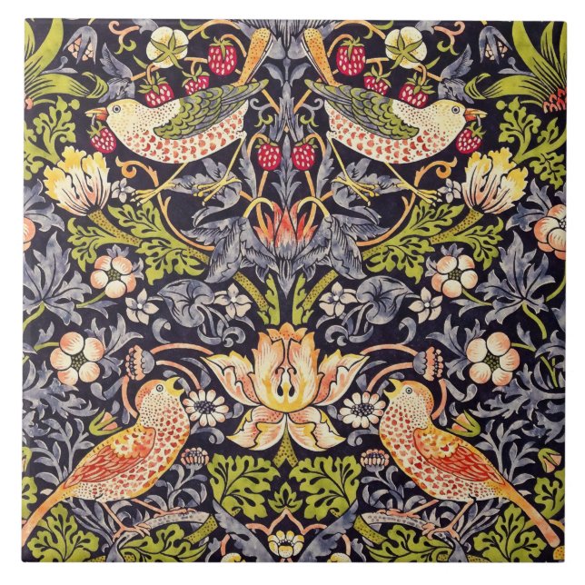 William Morris Strawberry Thef Floral Art Nouveau (Frente)
