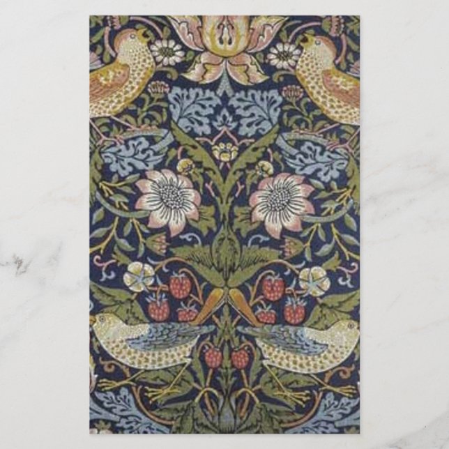 William Morris Strawberry Thief Design 1883 (Frente)