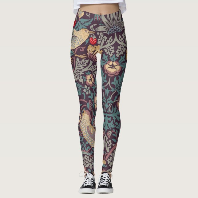 William Morris Strawberry Thief Leggings (Frente)