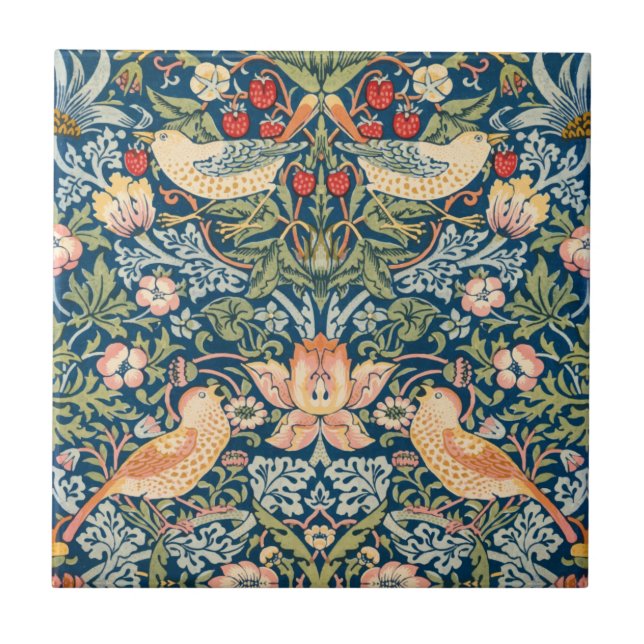 William Morris Strawberry Thief Padrão floral (Frente)