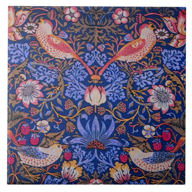 William Morris Strawberry Thief Padrão Floral (Frente)