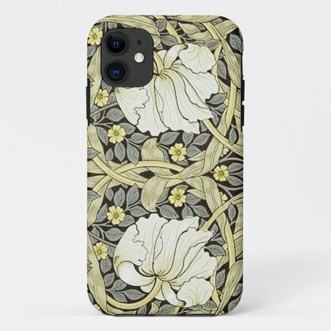 William Morris Textile Pattern Capas de iphone (Verso)