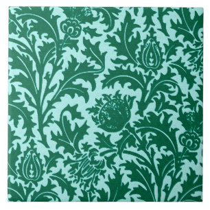 William Morris Thistle Damask, Turquoise e Aqua