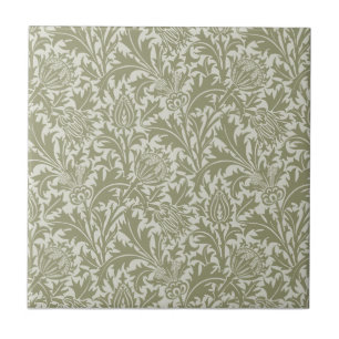 William Morris Thistle Sage - Padrão Verde
