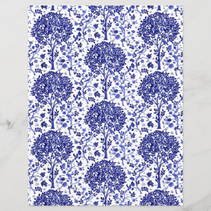 William Morris Tree of Life Standard, Cobalt Blue