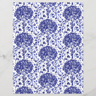 William Morris Tree of Life Standard, Cobalt Blue