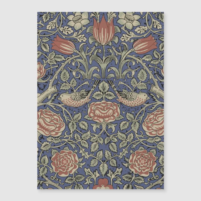 William Morris Tudor Rosa Wallpaper (Frente)