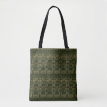 William Morris: Tula Verde e Rosa Tote Bag