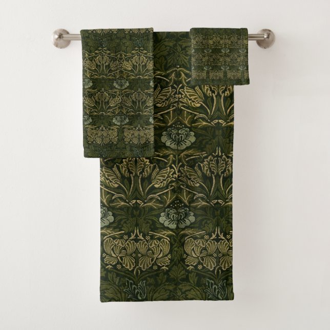 William Morris: Tulipa Verde e Conjunto de Toalhas (Insitu)