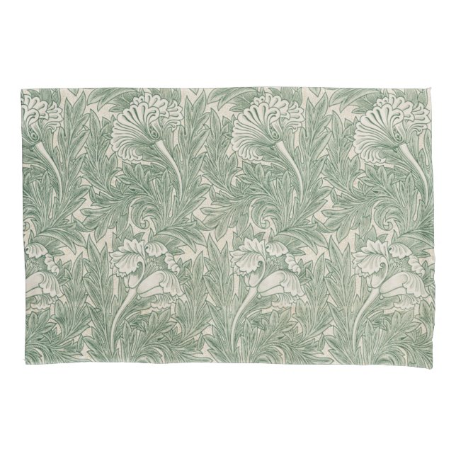 William Morris Verde Sage Padrão de Tulipa: Vintag (Frente)