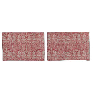 William Morris Vintage Animais Aves Coelhos Rosa