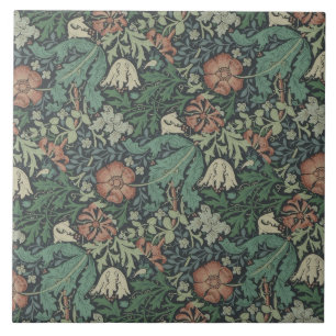 William Morris Vintage Compton Verde Rosa Floral