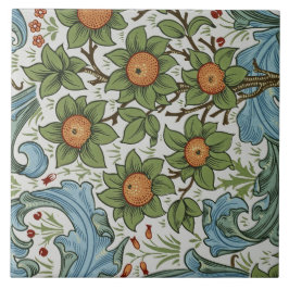 William Morris Vintage Floral Amarelo Verde Azul