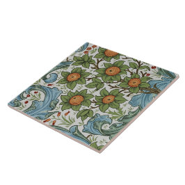 William Morris Vintage Floral Amarelo Verde Azul
