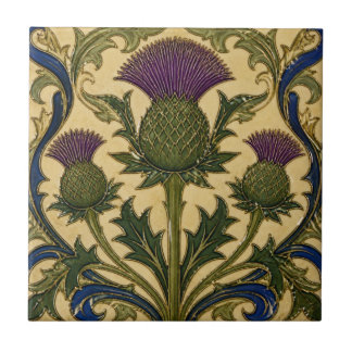 William Morris vintage floral cardo escocês