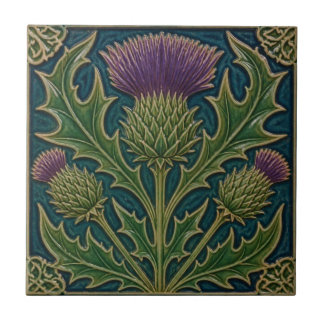 William Morris vintage floral cardo escocês