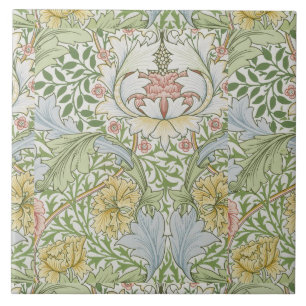 William Morris Vintage Floral Cor-de-Rosa Verde 