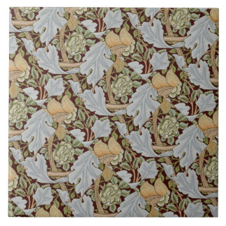 William Morris Vintage Floral Flower White Red
