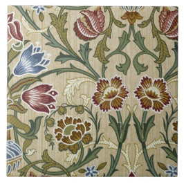 William Morris Vintage Flores Florais Azul Verde