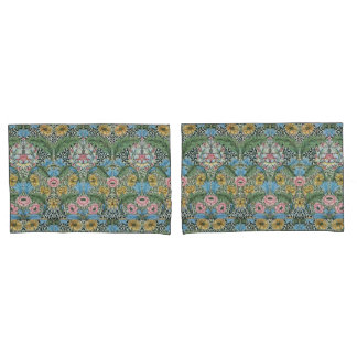William Morris Vintage Myrtle Flores Amarelo Azul