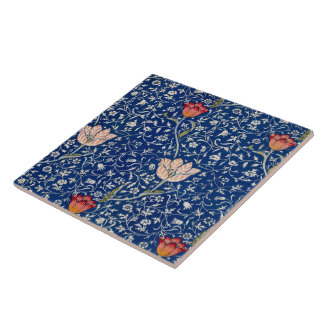 William Morris Vintage Tulipa Floral Padrão Índigo