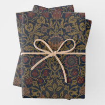 William Morris: Violet & Columbine Wrapping Paper
