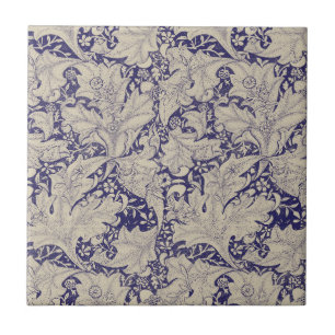 William Morris Wallflower Blue damask