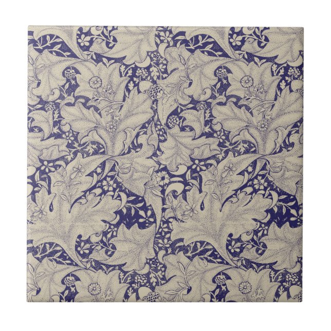 William Morris Wallflower Blue damask (Frente)
