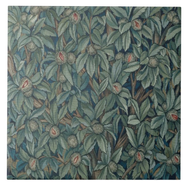 William Morris Walnut Foliage Tapestra (Frente)