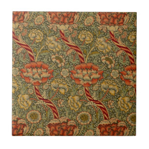 William Morris Wandle English Floral Damask Design