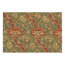 William Morris Wandle English Floral Damask Design