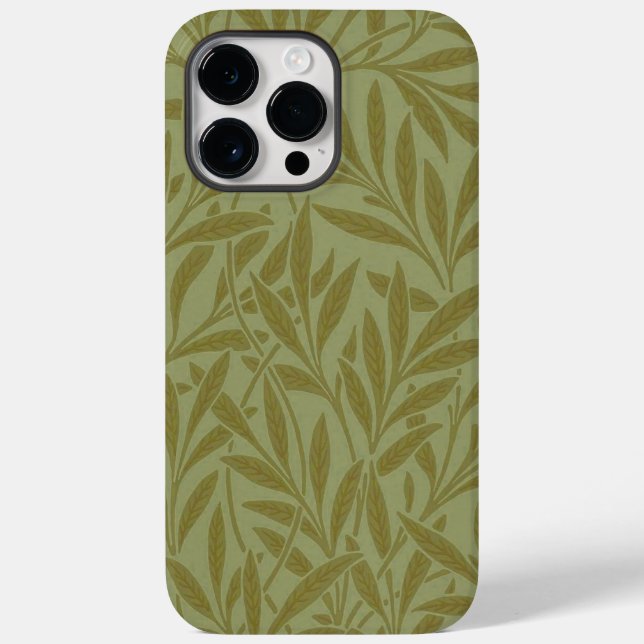 William Morris Willow Antique Verde Folha Verde Ar (Verso)