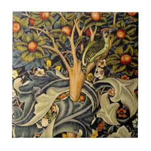 William Morris Woodpecker Tapeçaria Artes e Artesa