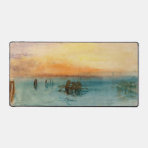 William Turner - A laguna perto de Veneza no Sunse